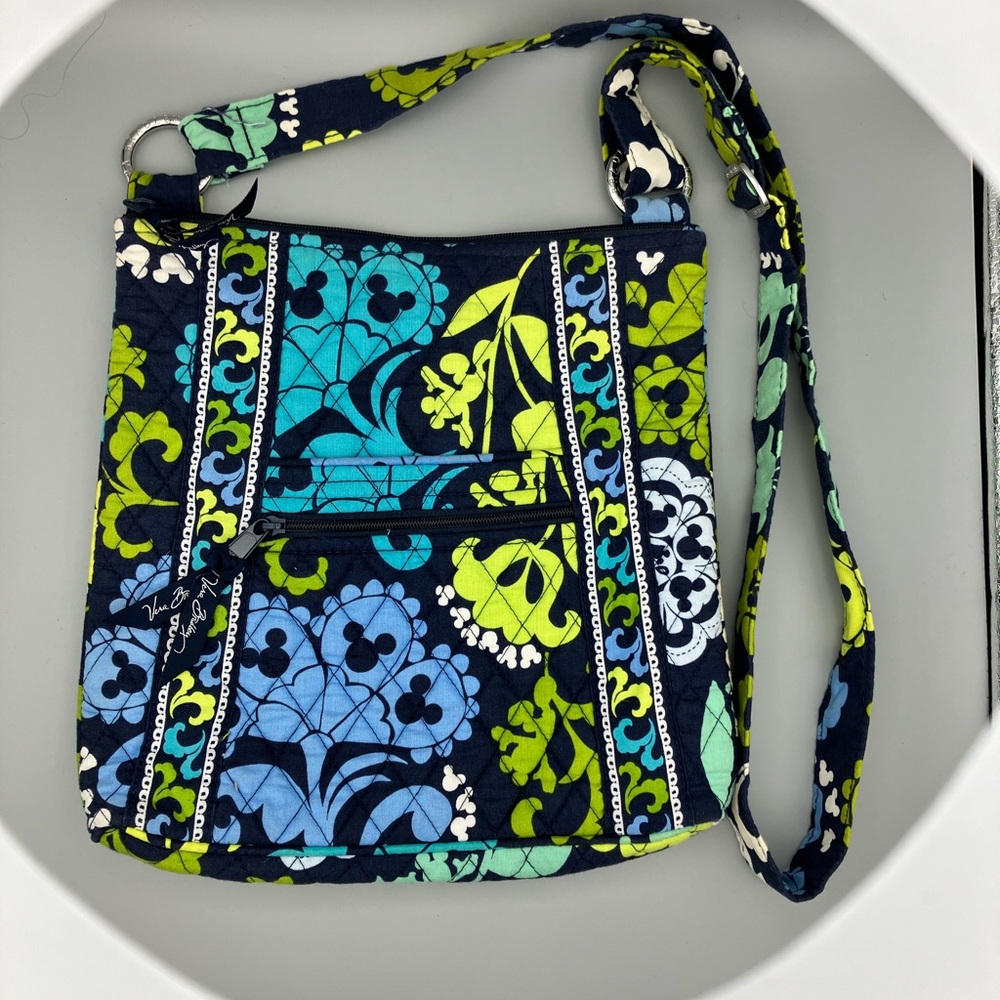Disney Vera Bradley over the shoulder blue hipster bag.